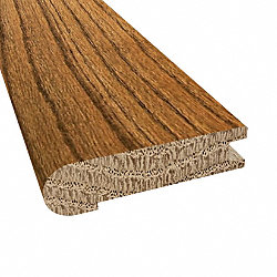 Prefinished Distressed Westport Oak Hardwood .75 in thick x 3.125 in wide x 78 in Length Stair Nose